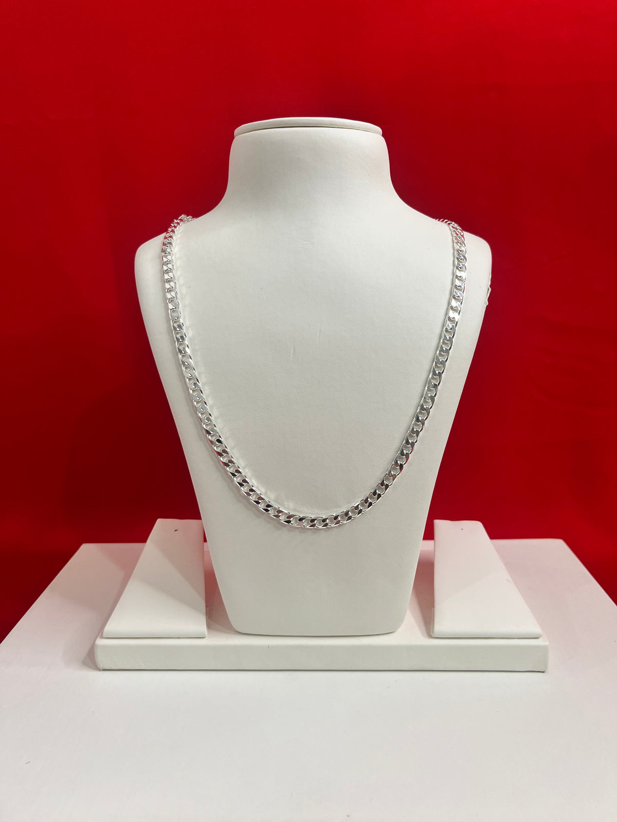 Cuban Pure Silver Chain 24” Sc66