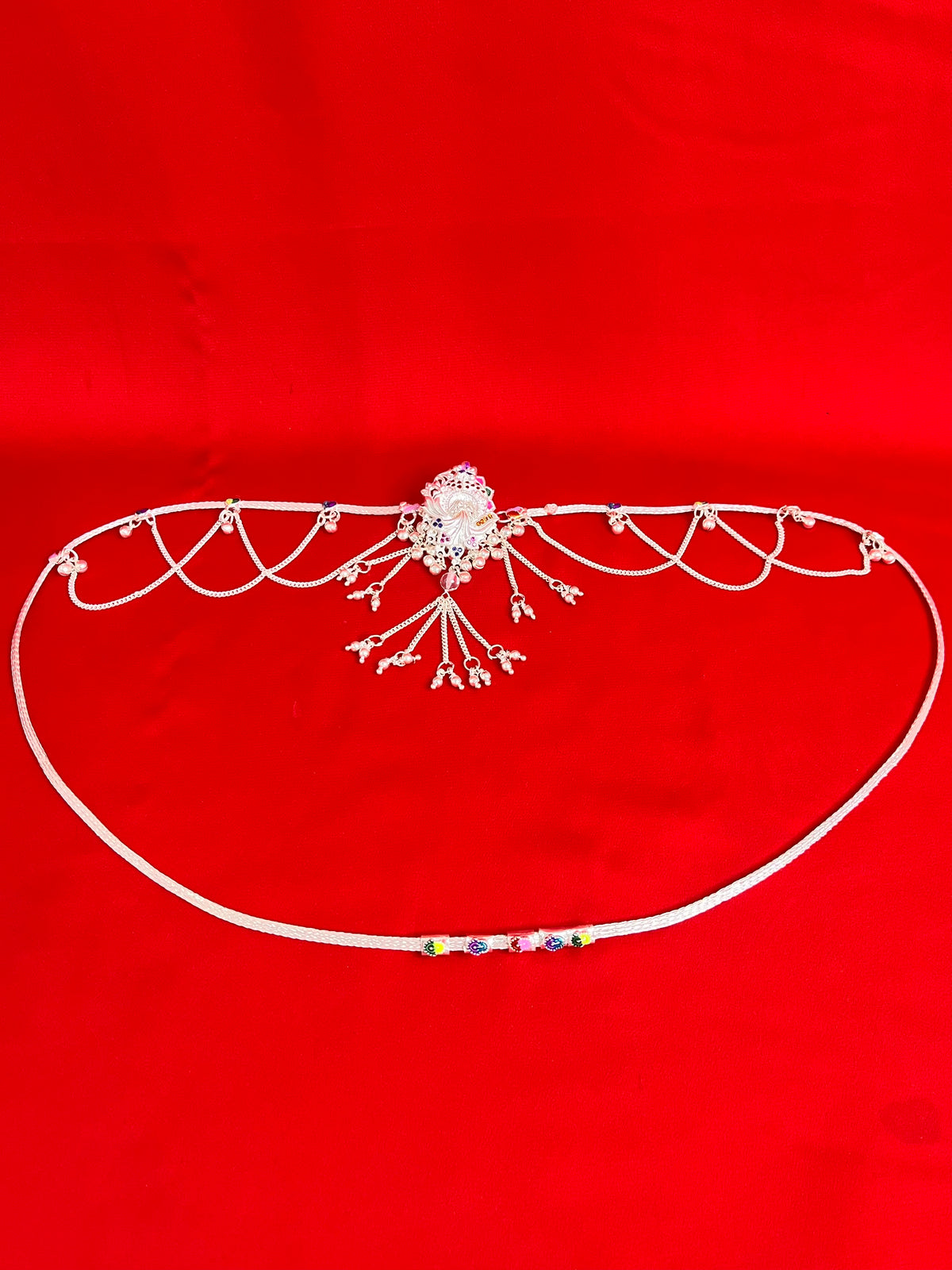 Pure Silver Waist Chain Also known as ( Kamarbandh, Belly chain , Tagdi or Kamar Patta)