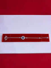 Pure Silver Rakhi Bracelet 7.0-8.5”(SR37)