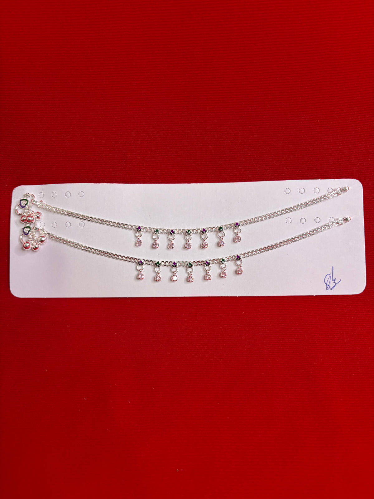 Pure Silver Anklets (8.5 Inch) (KA120)