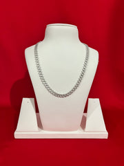 Iced-Out Pure Silver Chain 20”