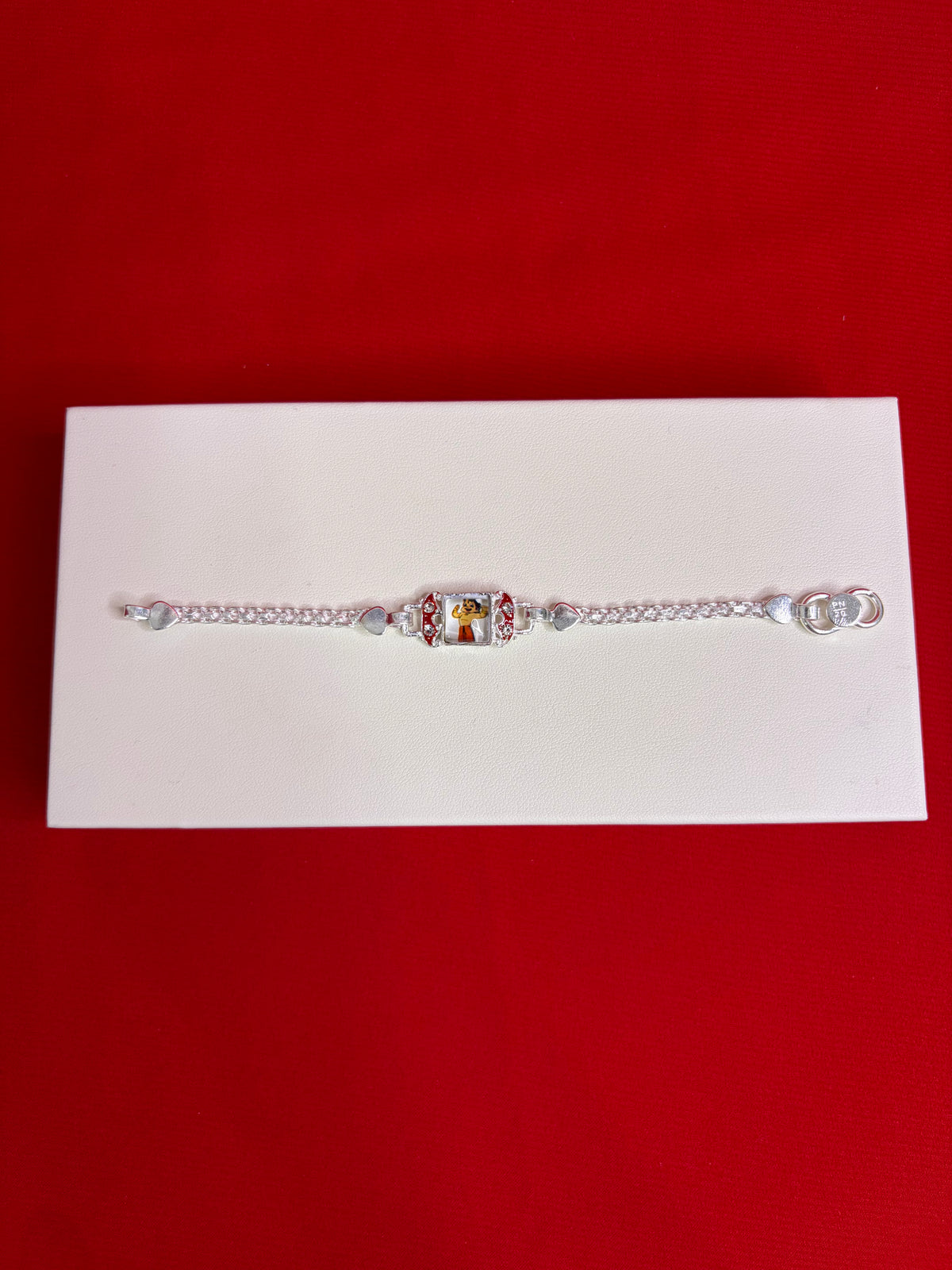 Kids Pure Silver Rakhi Bracelet (KSR5)