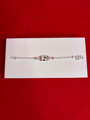Kids Pure Silver Rakhi Bracelet (KSR5)