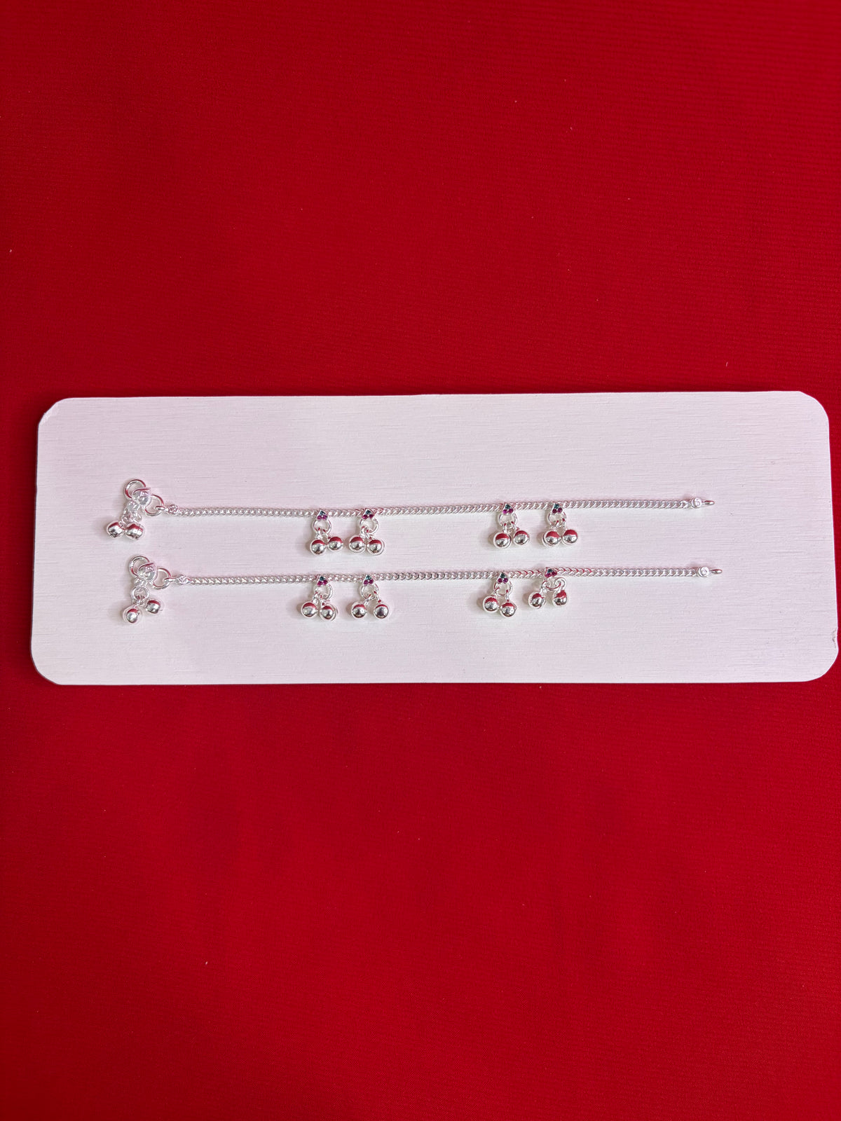 Pure Silver Anklets (6 Inch) (KA101)