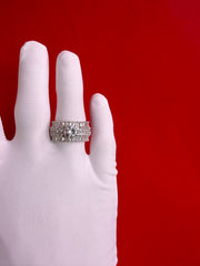 Pure Silver Women’s Cocktail Ring (Size 8) WR269