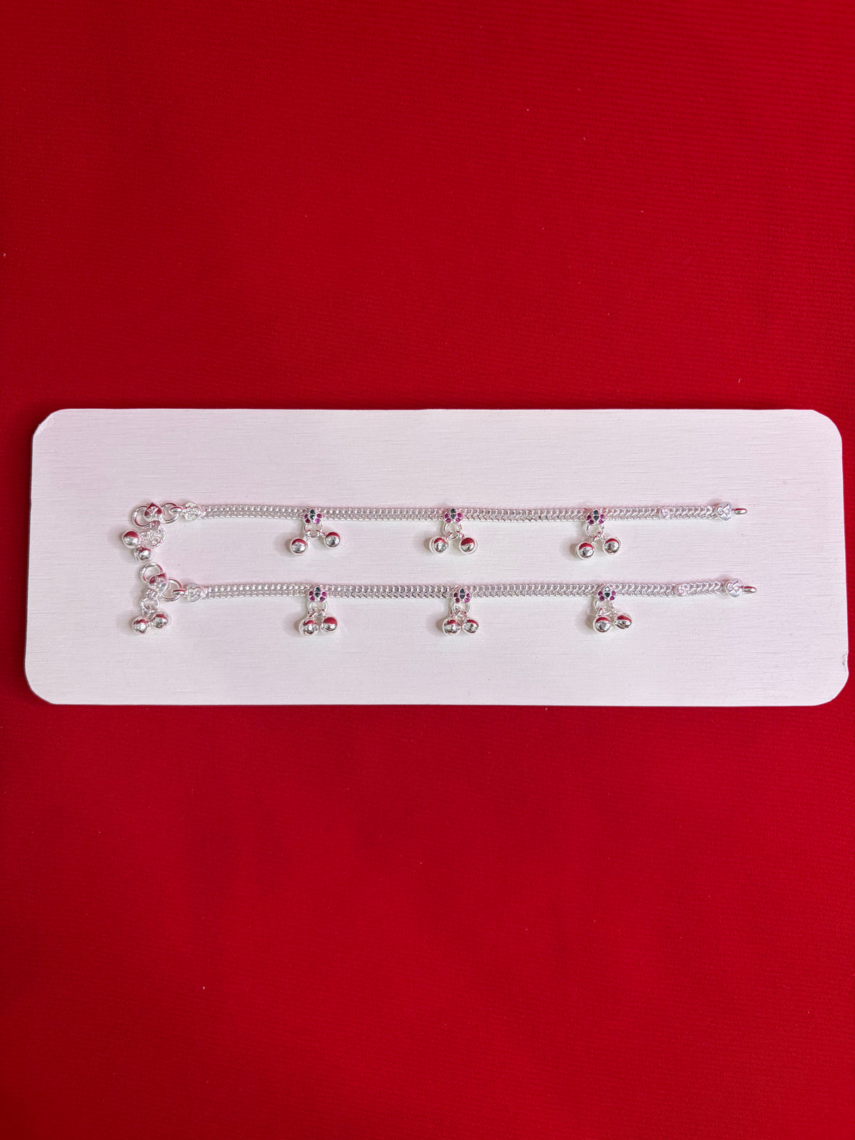 Pure Silver Anklets (6 Inch) (KA100)