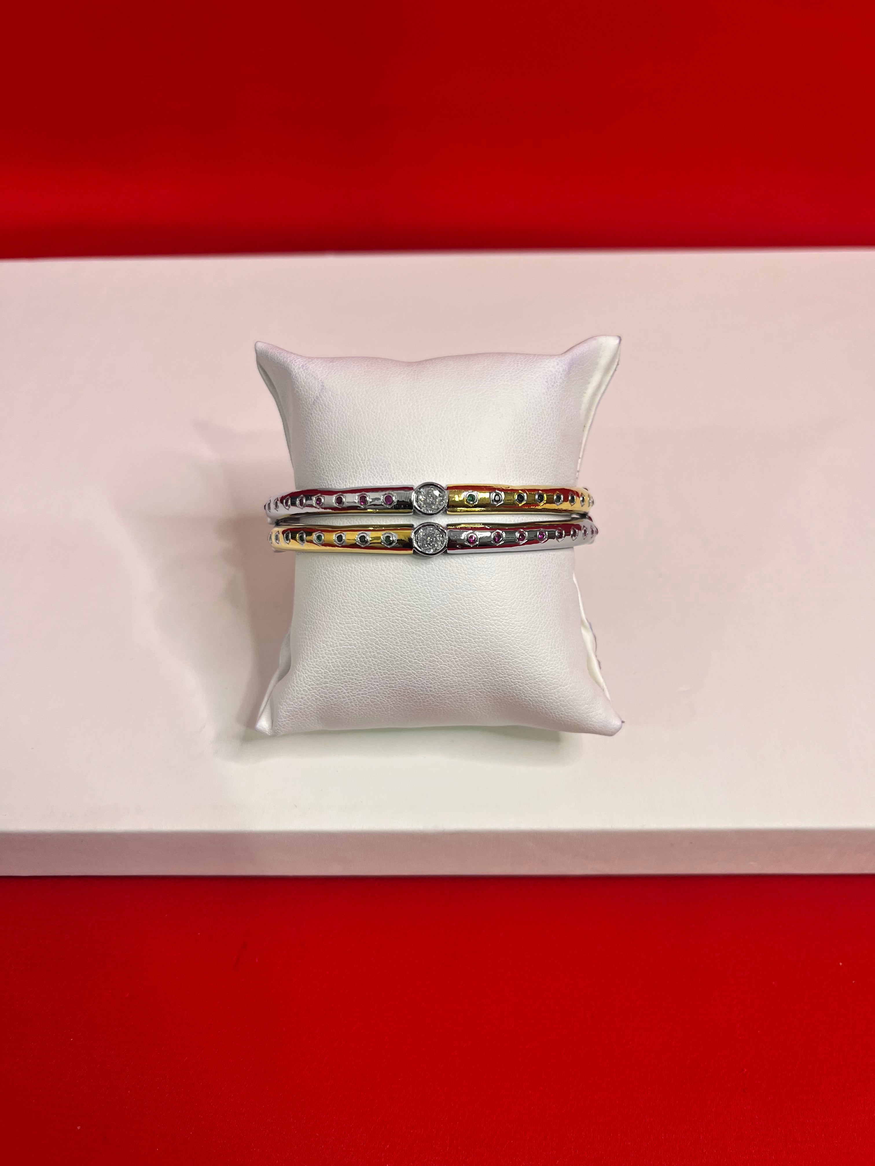 Pure Silver Bangle Pair 2.4