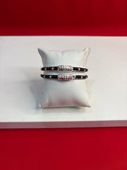 Pure Silver Black Moti (Najariye) Bangles, S-2.3 (SB130)