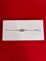 Kids Pure Silver Rakhi Bracelet (KSR11)