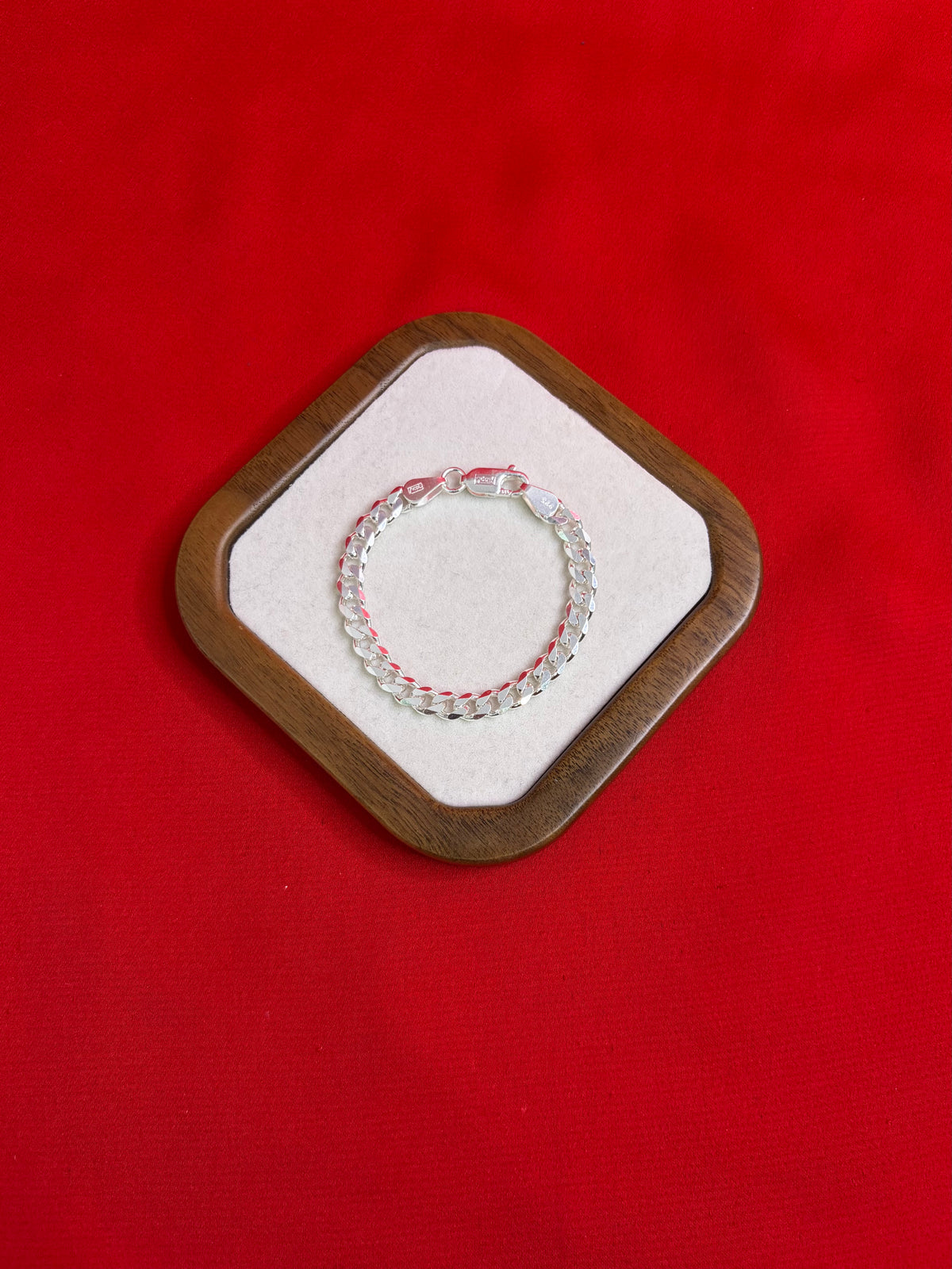 Pure Silver Kids Bracelet 5.5 inch (KB15)
