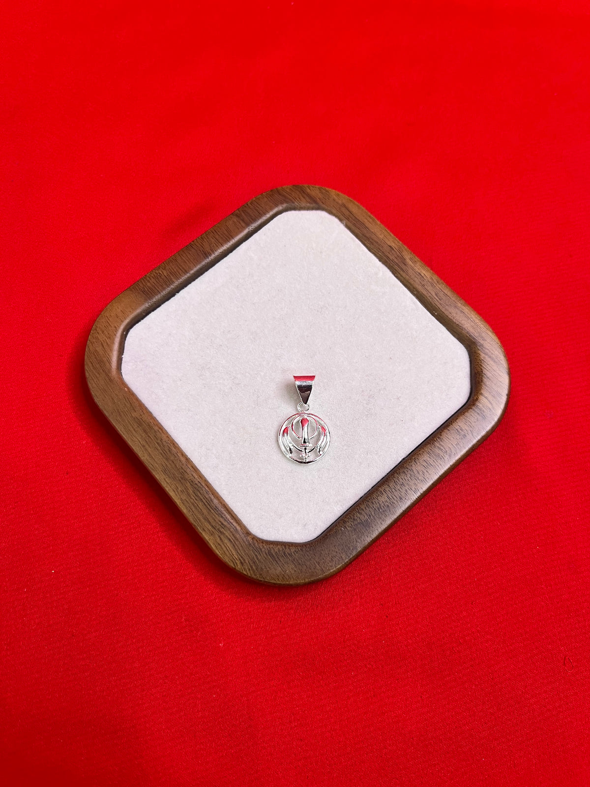 Pure Silver Khanda Sahib Pendant (SP61)