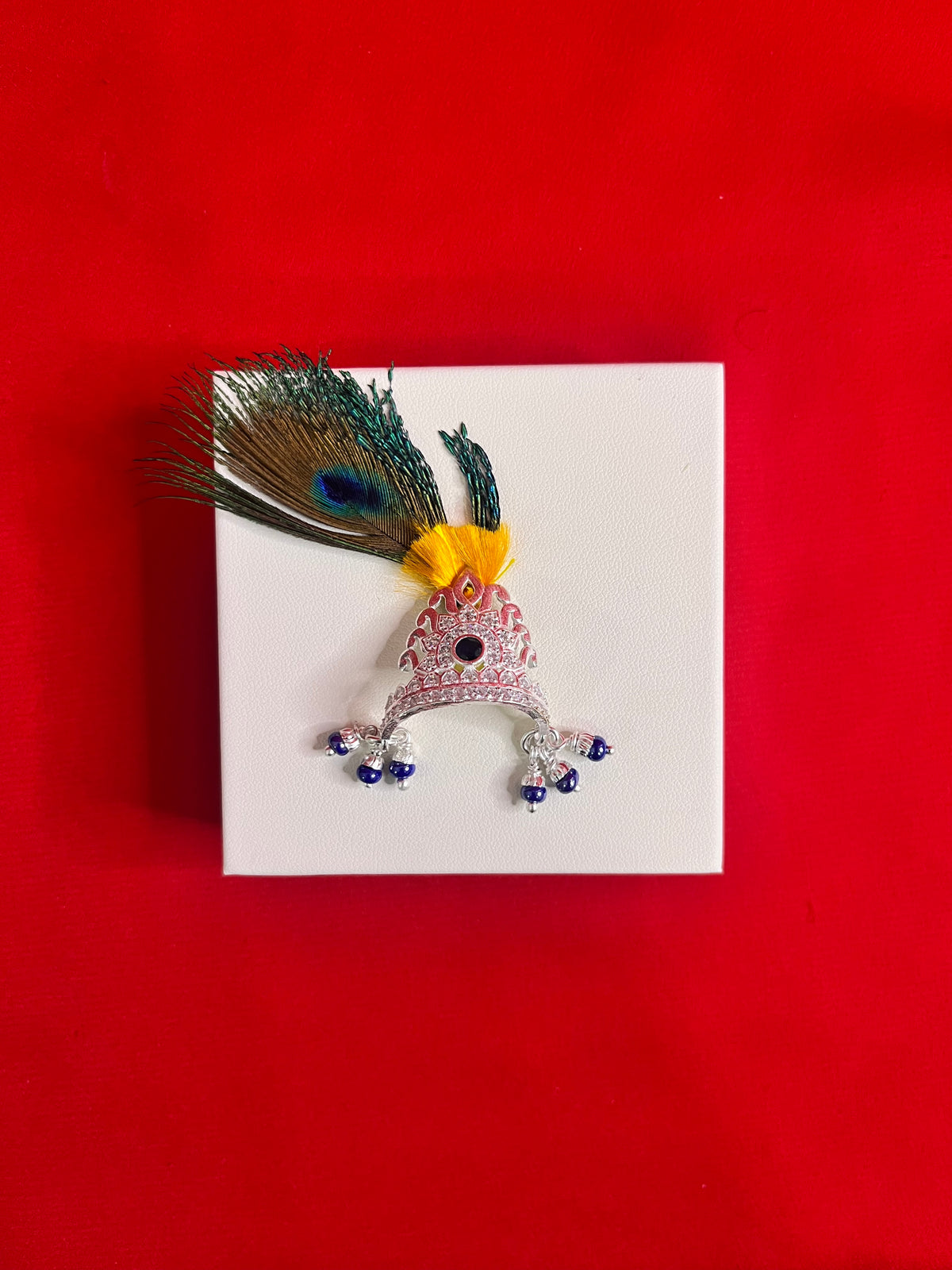 Pure Silver Laddu Gopal Mukut