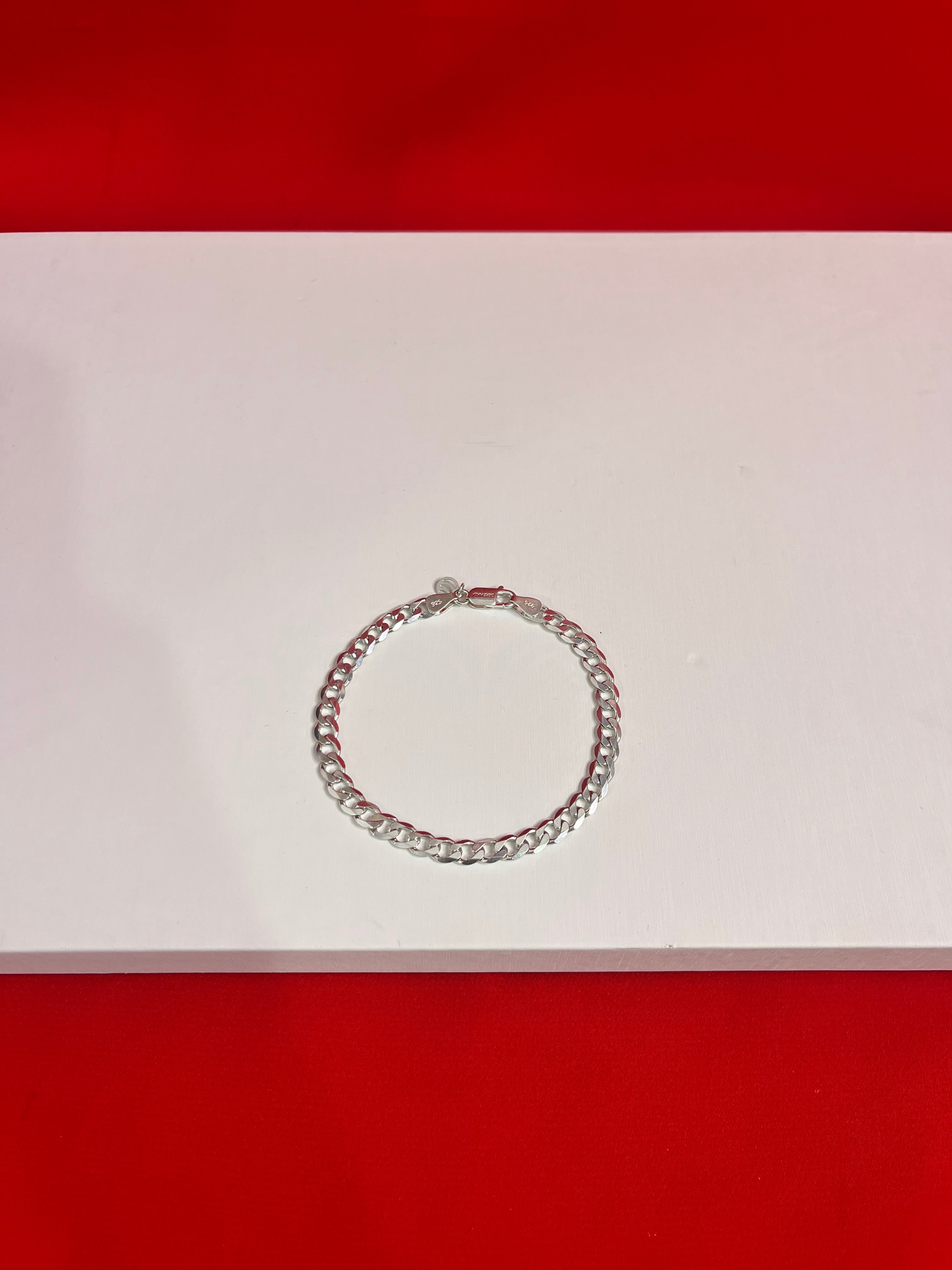 Men’s Pure Silver Cuban Bracelet Mb17