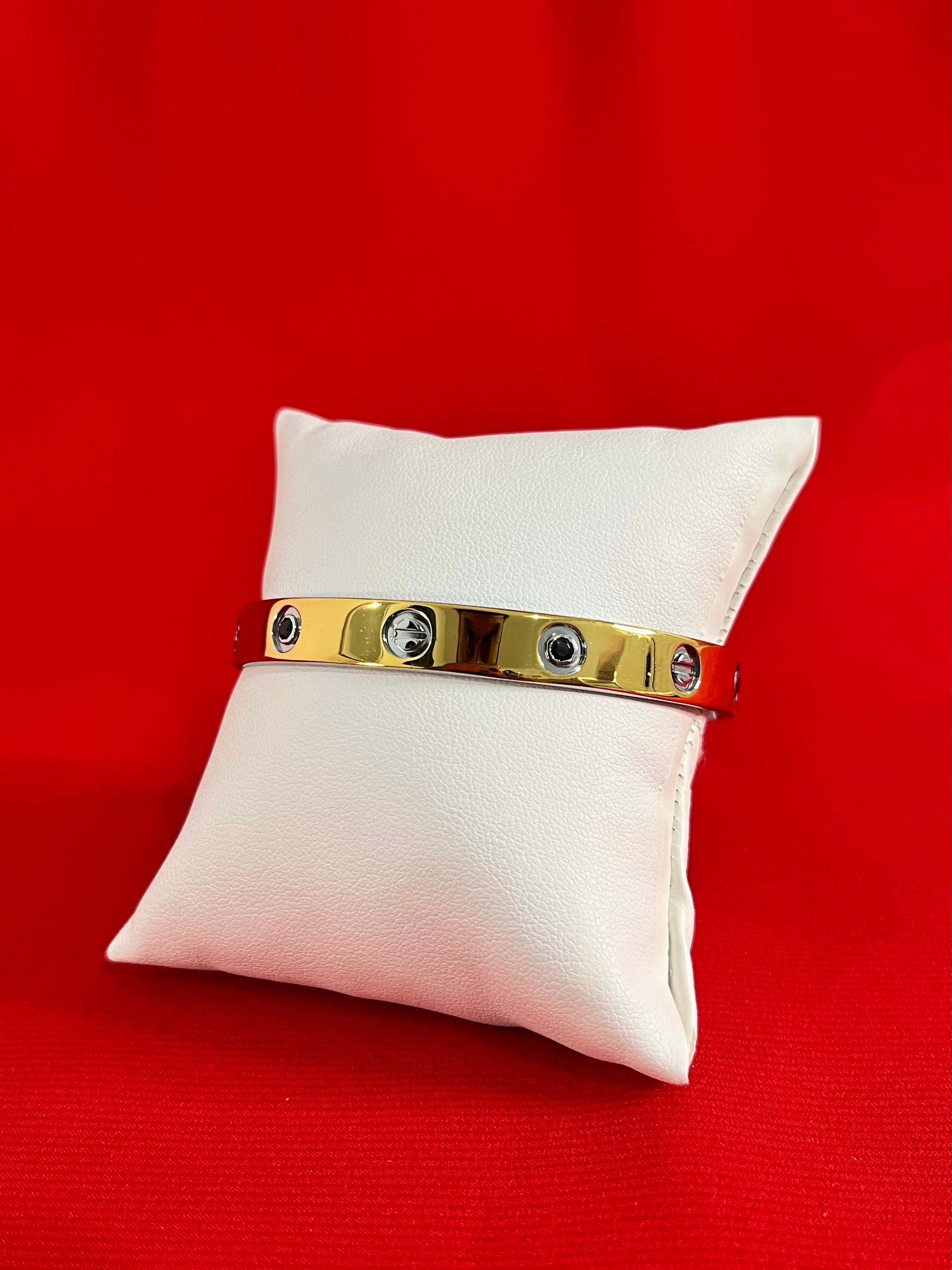 Cartier Gold Plated Pure Silver Bangle 2.4