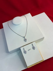 Pure Silver Pendant Set (WN222)