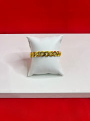Pure Silver 24K Gold plated Bracelet