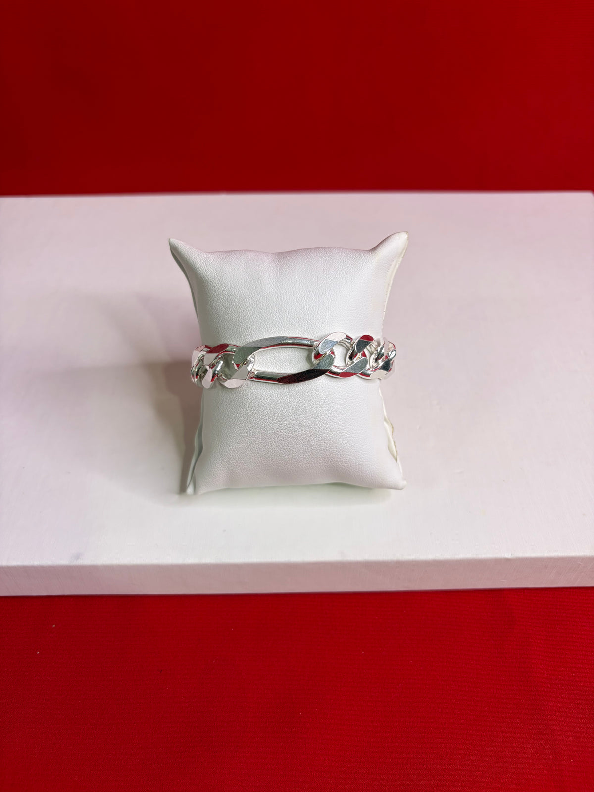 Men’s Pure Silver Figaro Bracelet (MB75)