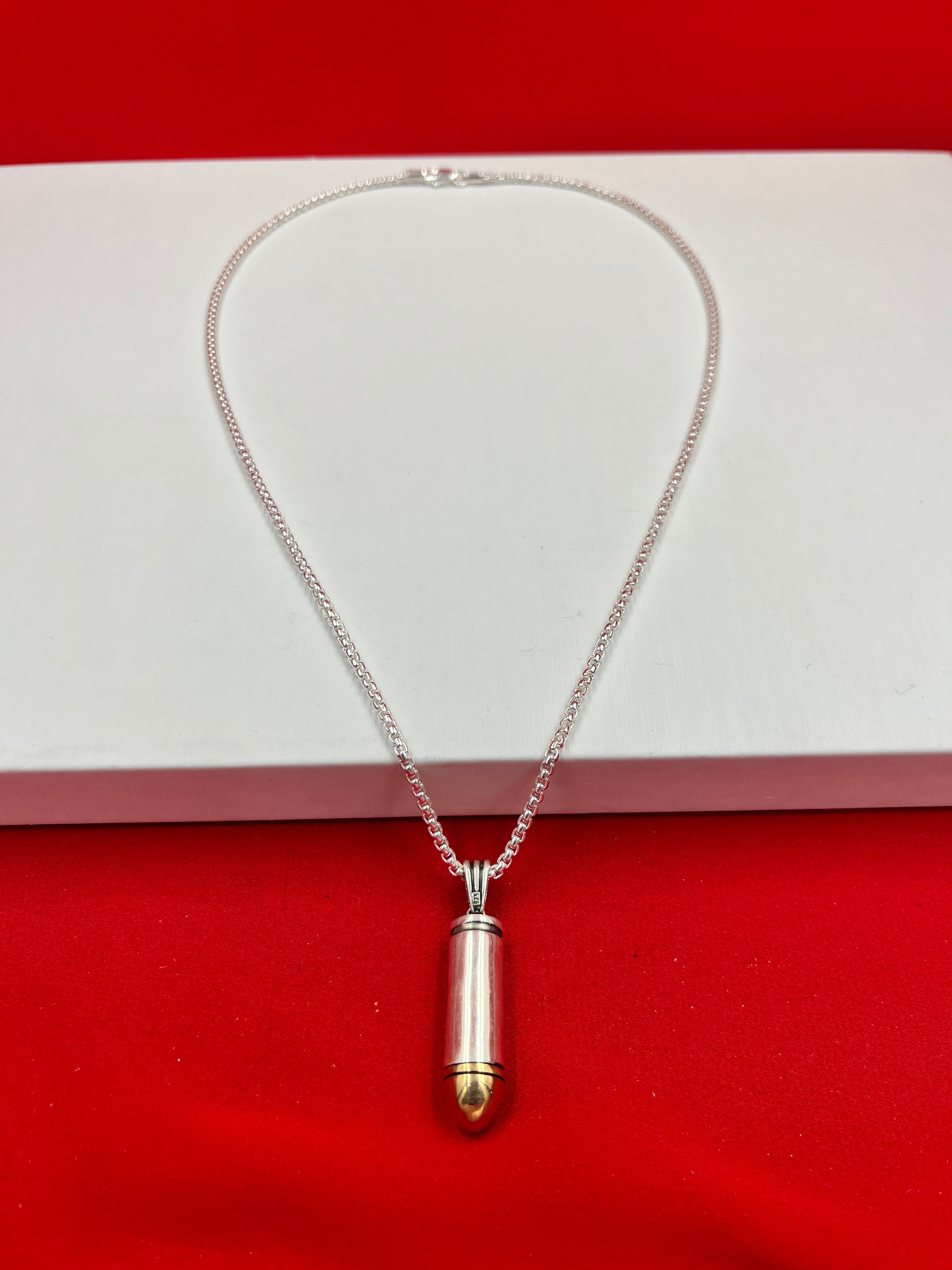 Bullet Silver Pendant