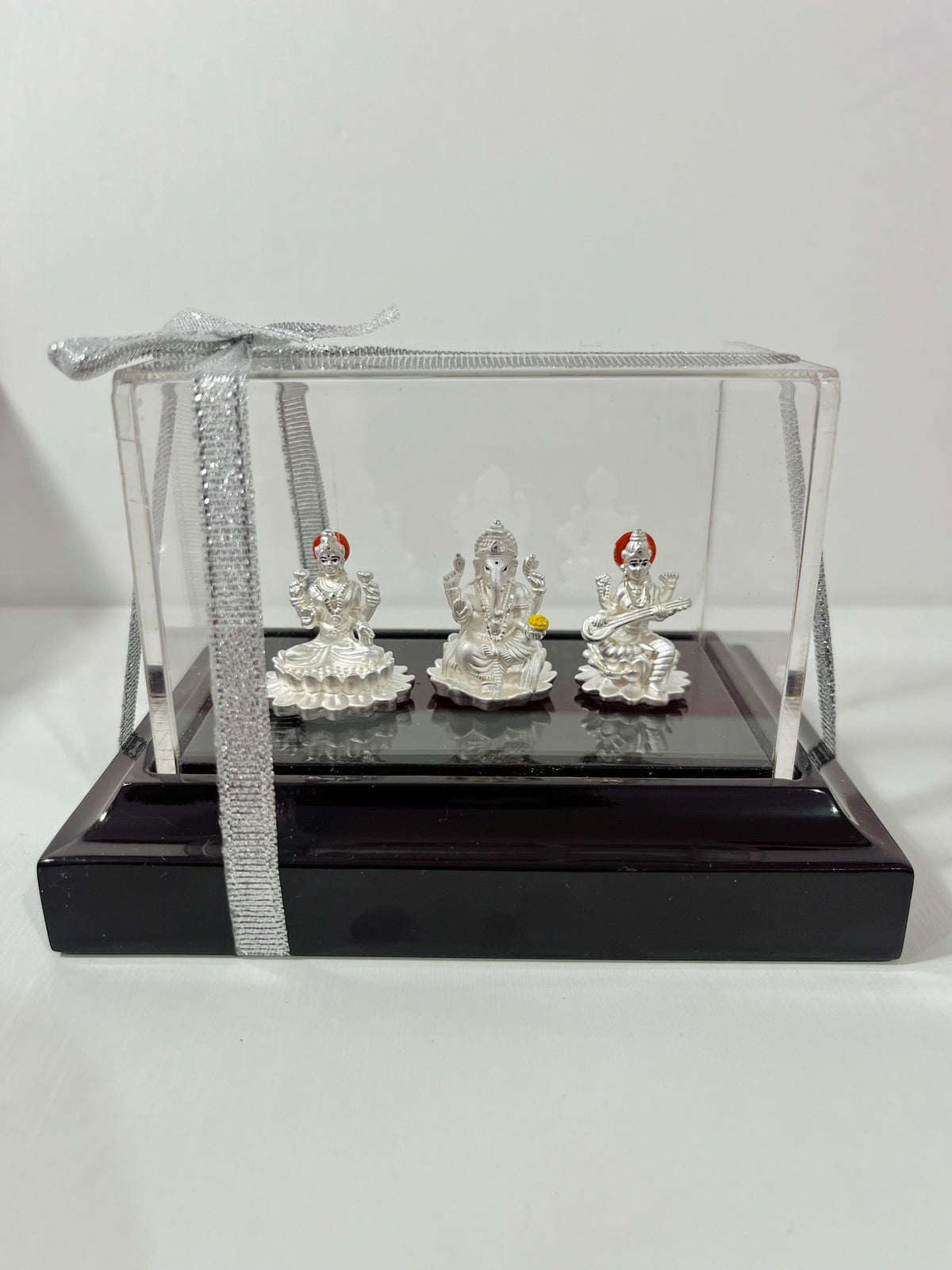 Pure Silver Laxmi,Ganesh,Srswati Idol (SS34)