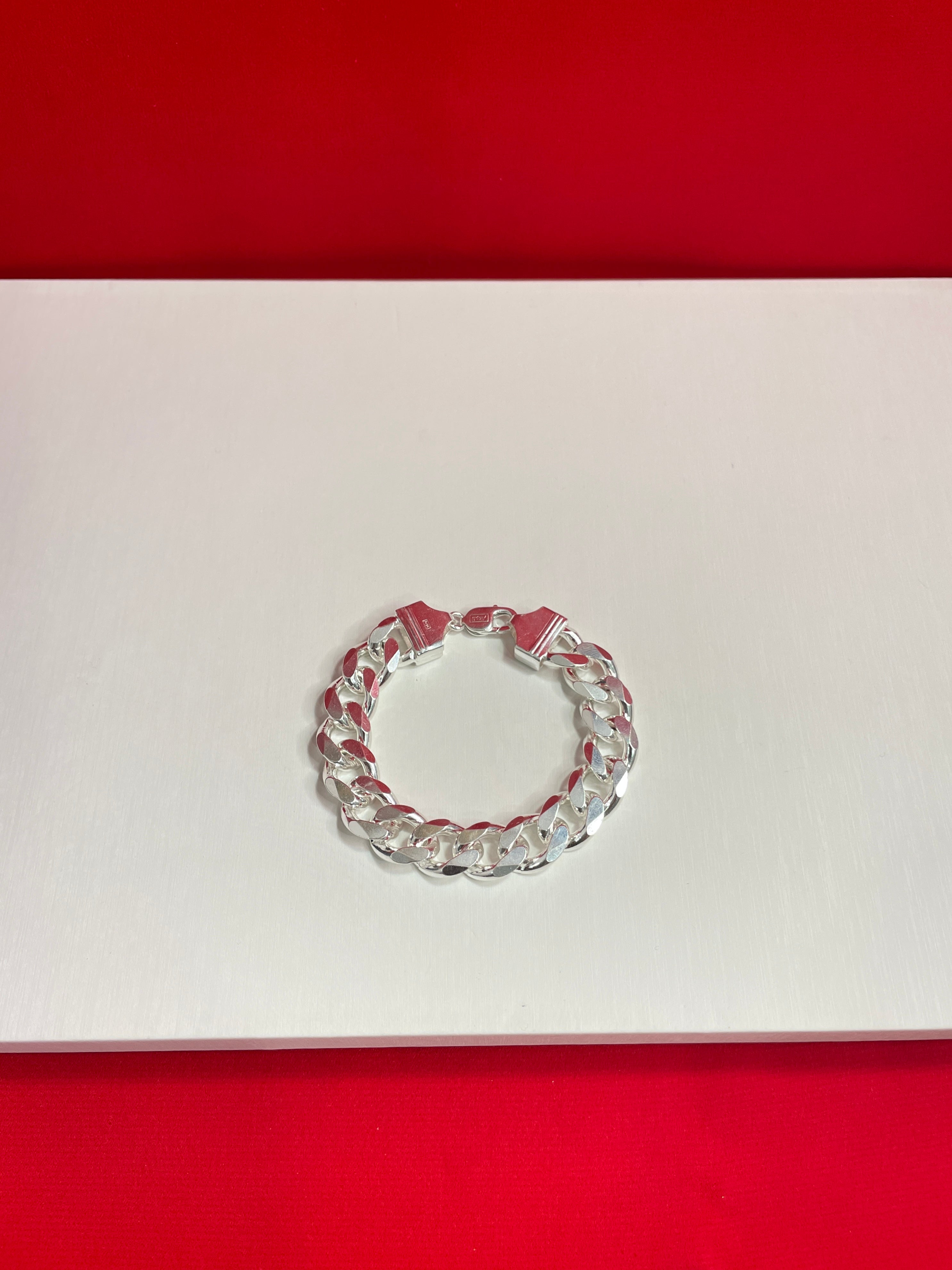 Men’s Pure Silver Cuban Bracelet mb13