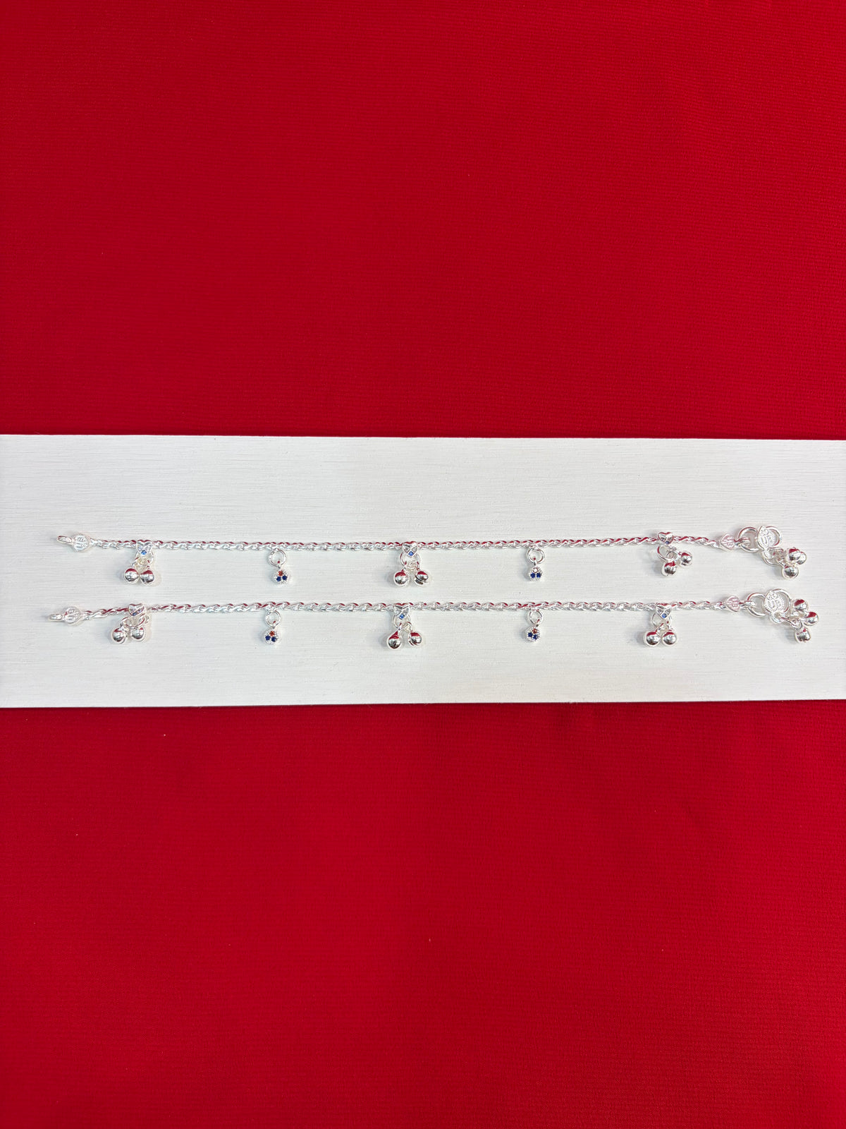 Pure Silver Kids Anklets (8.5 Inch) (KA147)