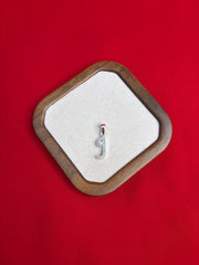 Pure Silver Letter ‘J’ Pendant (SP82)