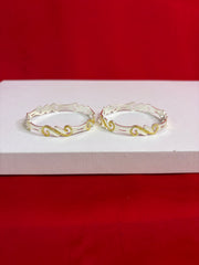 Pure Silver Bangle Pair 2.6 (SB93)