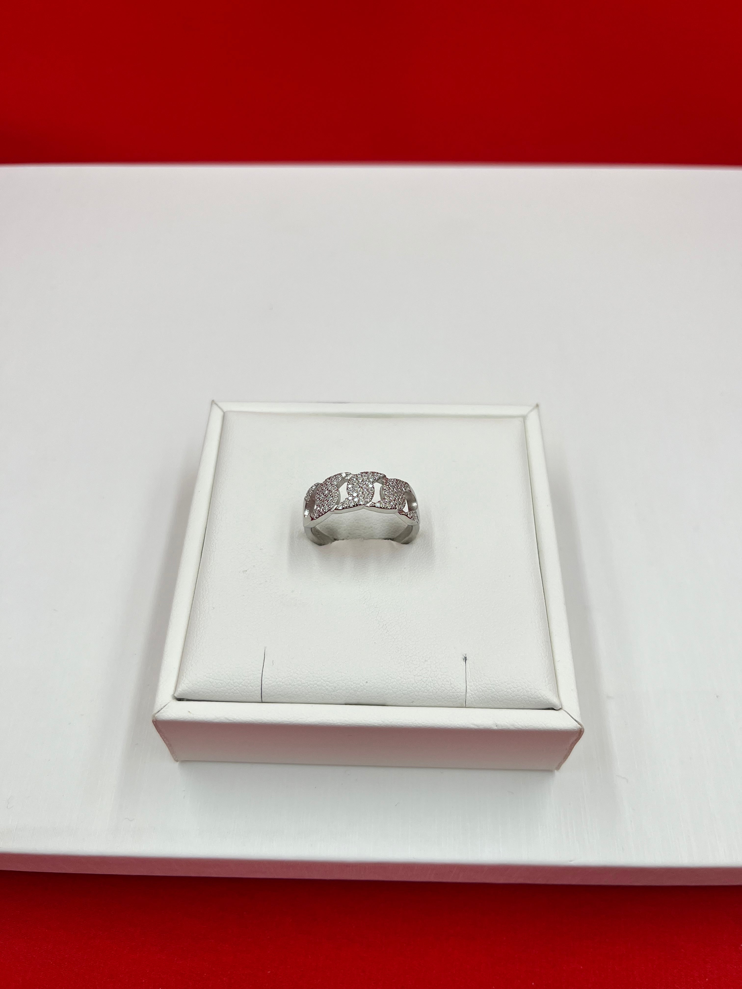 Silver Iced Band size 11