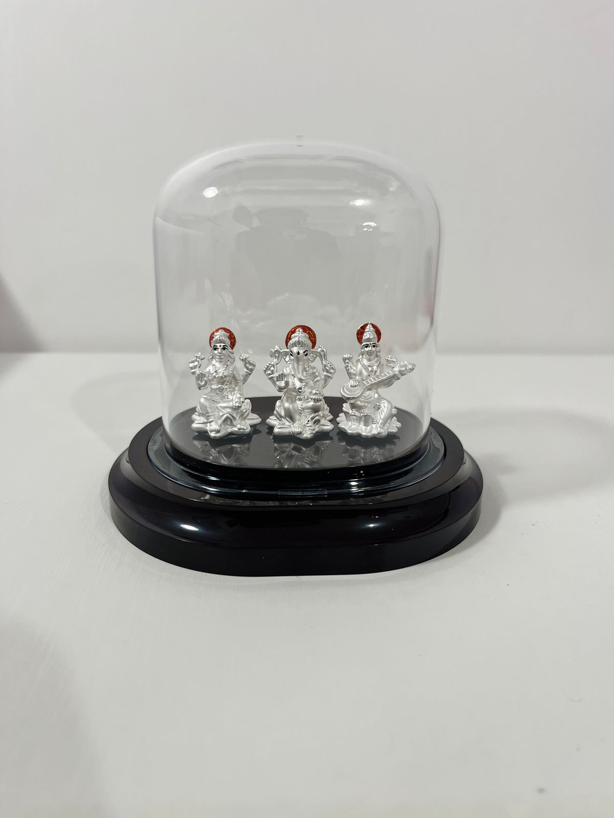 Pure Silver Laxmi,Ganesh,Srswati idol (SS16)