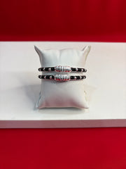 Pure Silver Black Moti (Najariye) Bangles, S-2.2 (SB133)