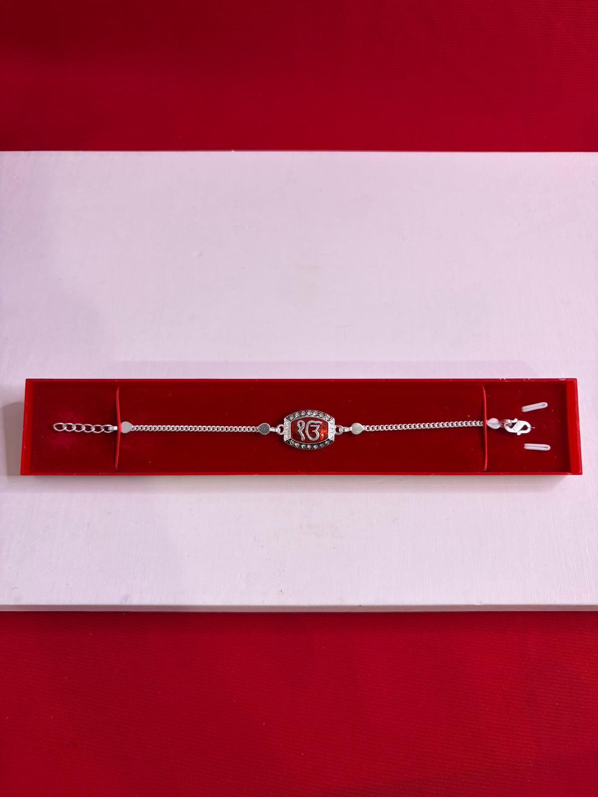 Pure Silver Rakhi Bracelet 6.7-7.5”(SR30)
