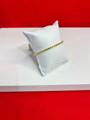 Pure Silver Gold Plated Bracelet (7.5 inch) Mb67