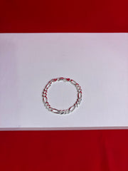 Men’s Pure Silver Figaro Bracelet (MB72)