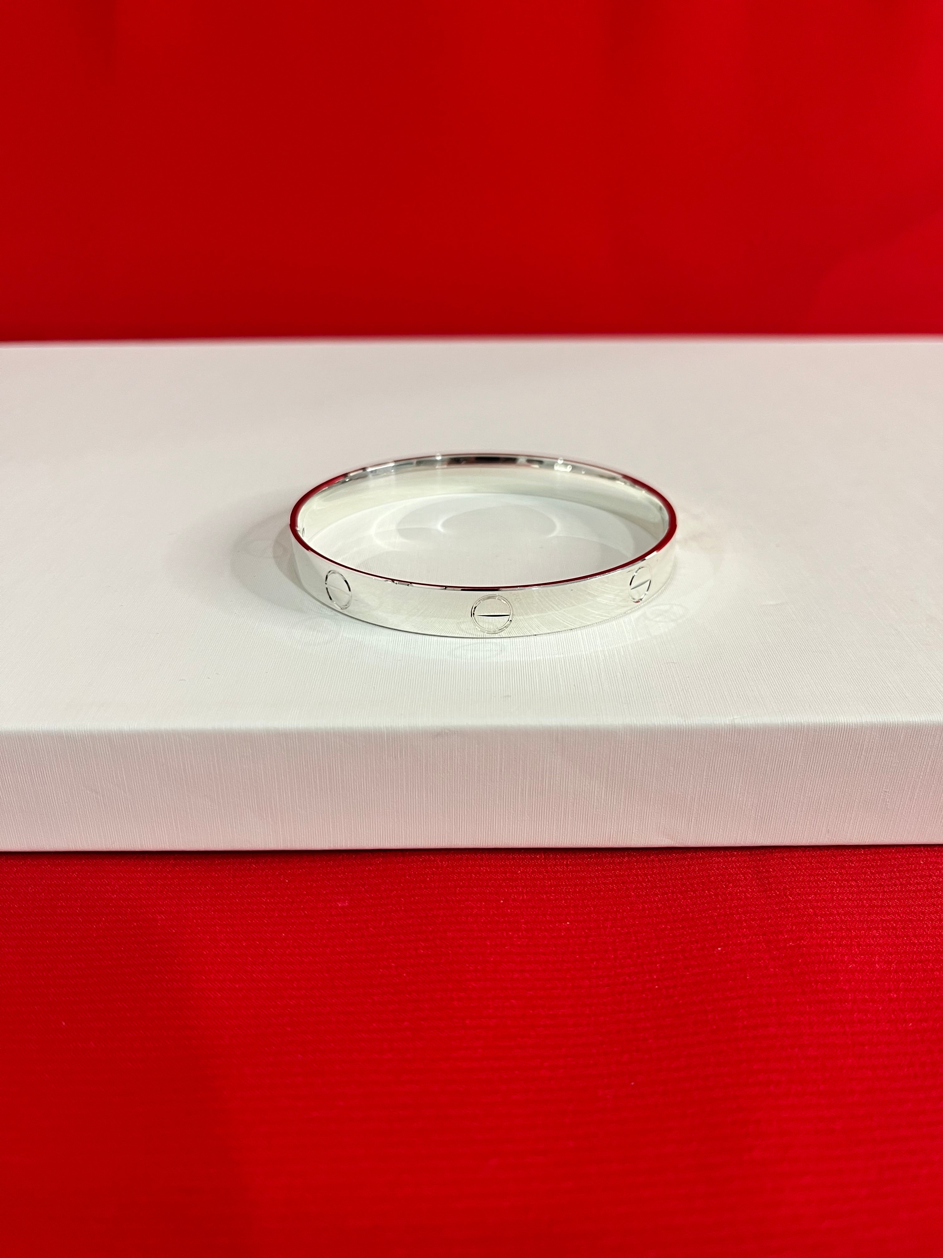 Pure Silver Kada Cartier Design (2.3)