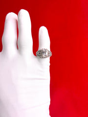 Pure Silver Women’s Cocktail Ring (Size 6) WR258