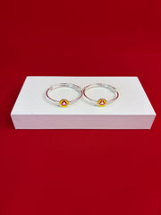 Pure Silver Adjustable Kangan Bracelet (KS118)