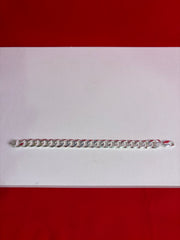 Men’s Pure Silver Cuban Bracelet (MB74)