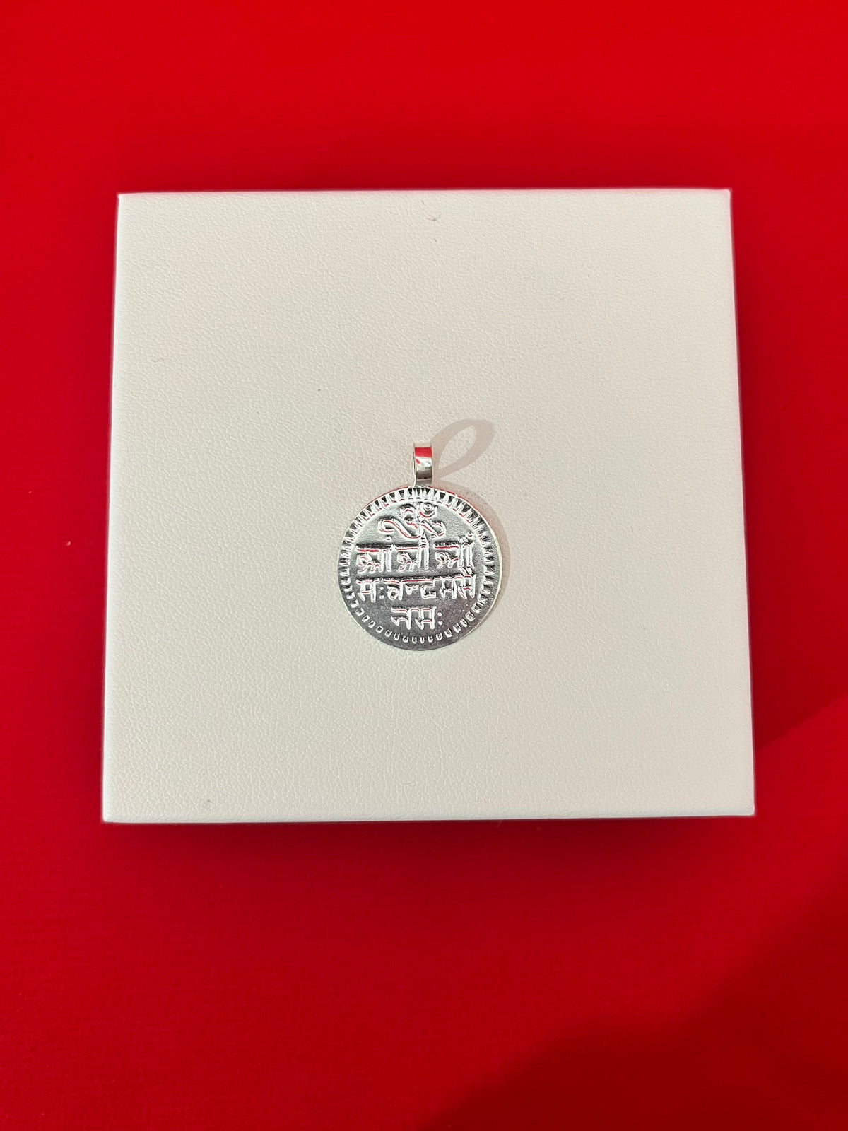 Pure Silver Full Moon With Mantra 🌖