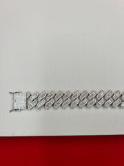 Men iced-out baguette bracelet