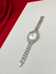 Men Iced Cut Diamond Cuban Link Watch