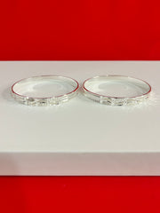 Pure Silver Bangle Pair 2.5