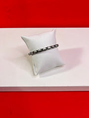Men Gunmetal Pure Silver Bracelet (7.5 inch) MB49