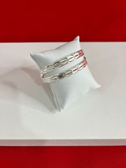 Pure Silver Bangle Pair 2.5