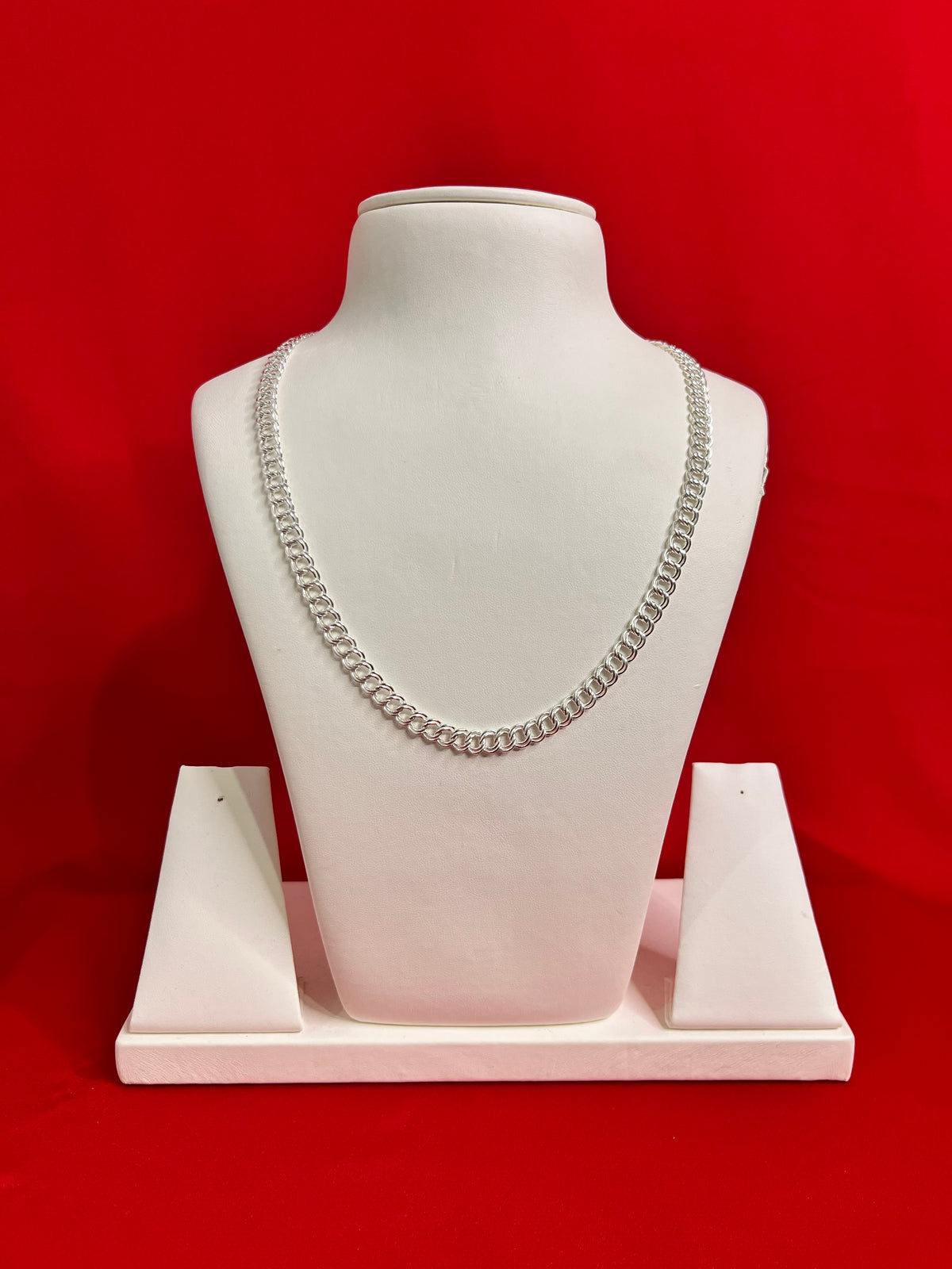 Double Link Pure Silver Chain 20” Sc95