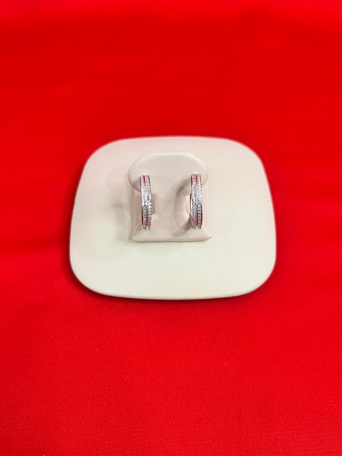 Pure Silver Hoops Earrings (HE35)