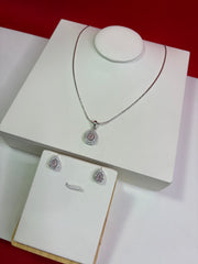 Pure Silver Pendant Set (WN157)