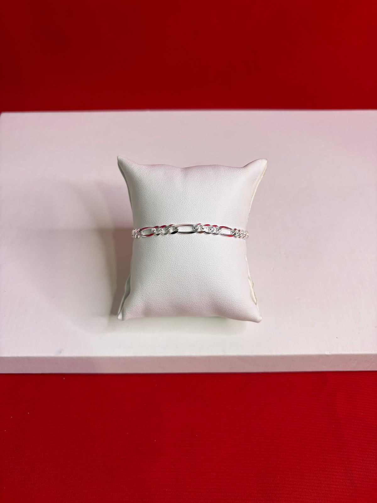 Men’s Pure Silver Figaro Bracelet (MB70)