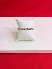 Men Pure Silver Two-Tone Bracelet (MB80)