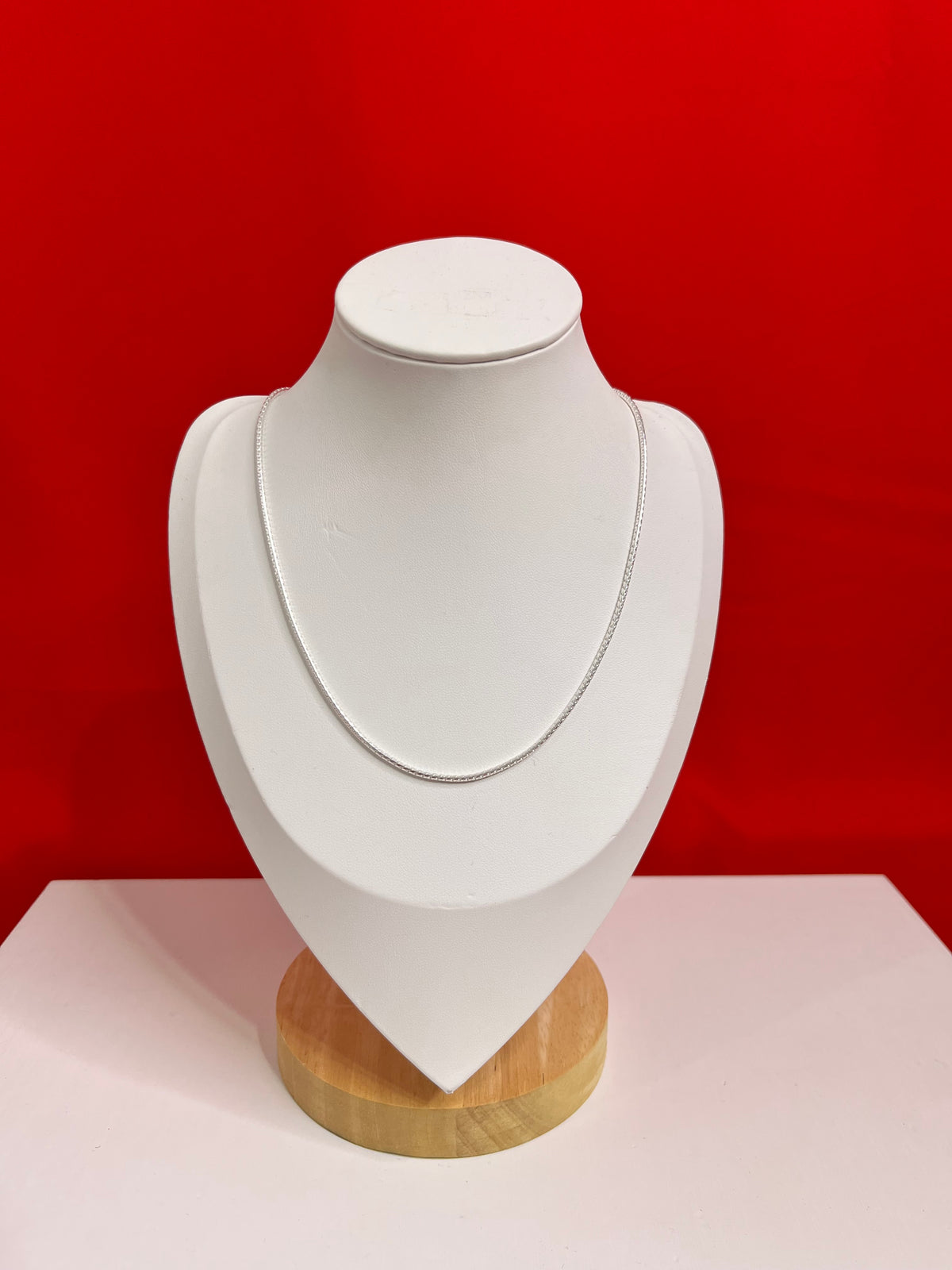 Pure Silver Chain 15.5” Gk42