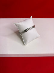 Men Silver Icedout Bracelet (MB85)